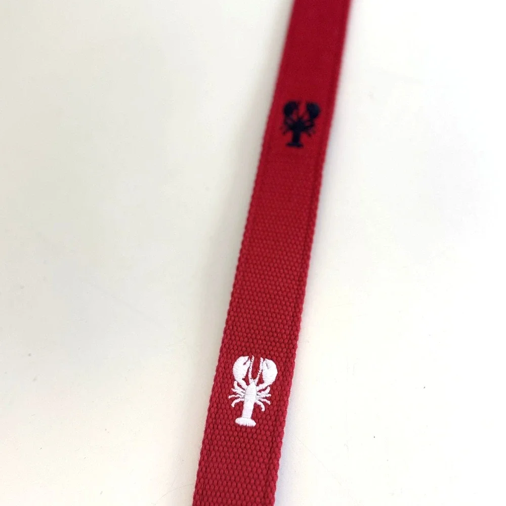 Vineyard Vines Boy's Lobster Embroidered Canvas Club Belt Size‎ S Preppy NEW